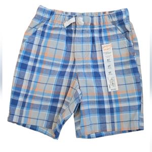 JUMPING BEANS TODDLER BOYS BLUE PLAID SHORTS SIZE 5T